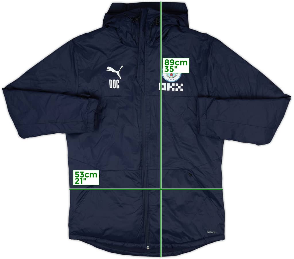 2022-23 Manchester City Staff Issue Puma Padded Bench Coat DOC - 10/10 - (M)