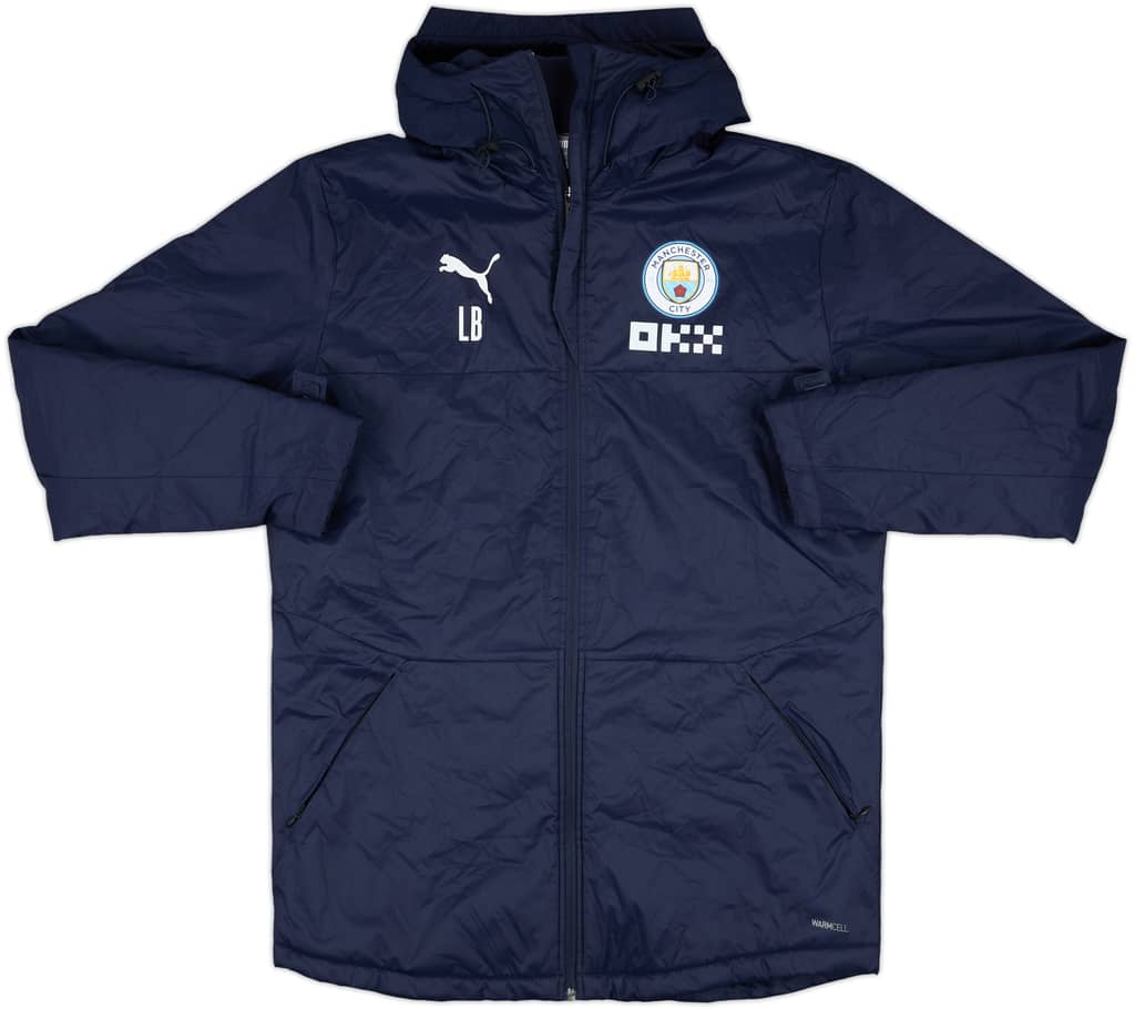 2022-23 Manchester City Puma Staff Issue Padded Bench Coat LB - 10/10 - (M)