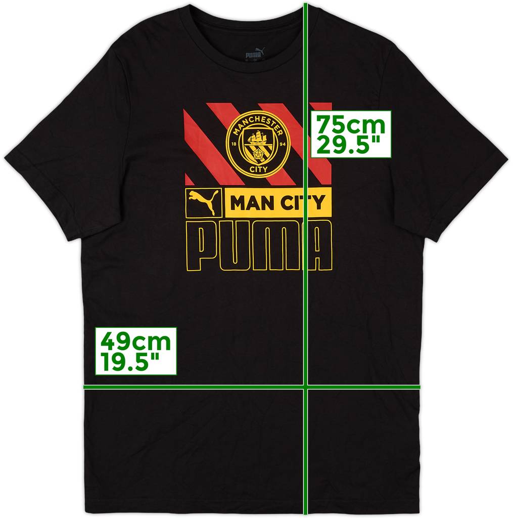 2022-23 Manchester City Puma Cotton Tee - 10/10 - (M)