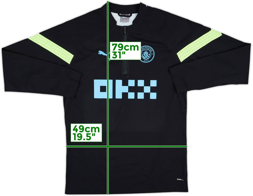 2022-23 Manchester City Puma 1/4 Zip Training Top - 6/10 - (M)