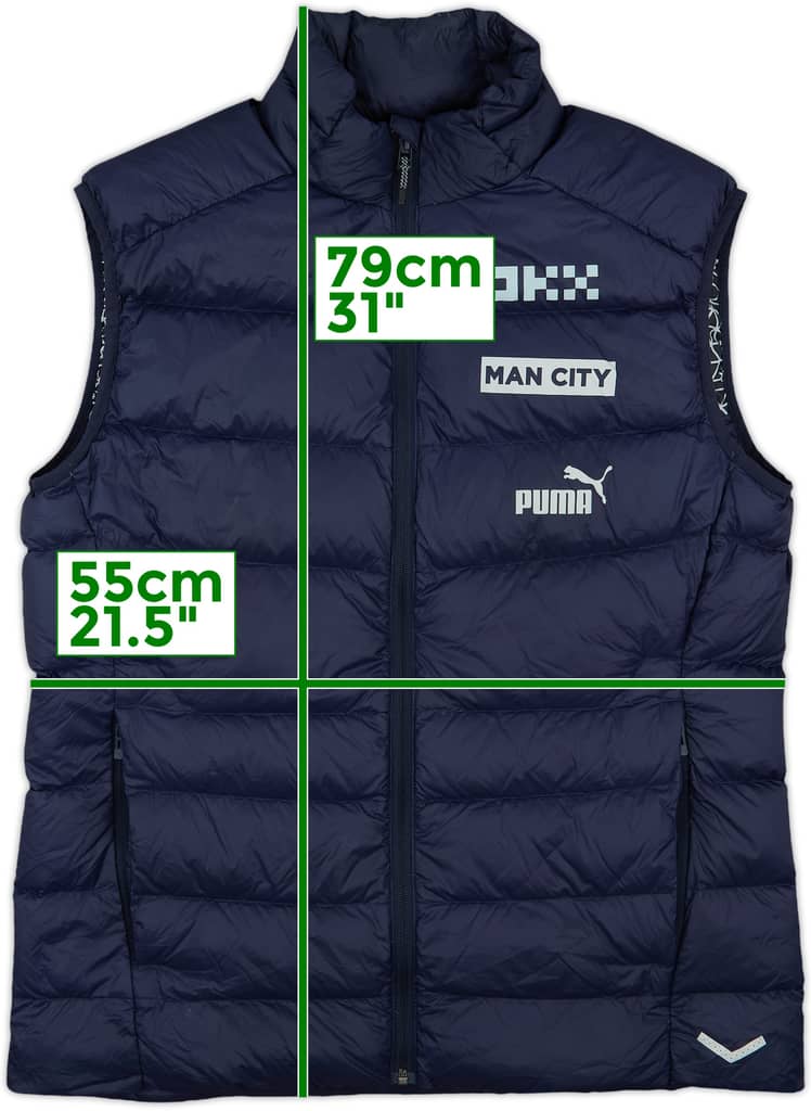 2022-23 Manchester City Puma Padded Gilet - 10/10 - (L)