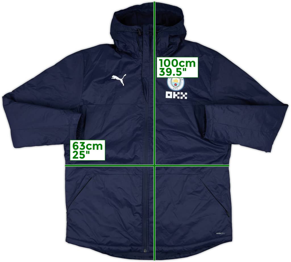 2022-23 Manchester City Puma Padded Bench Coat - 10/10 - (L)