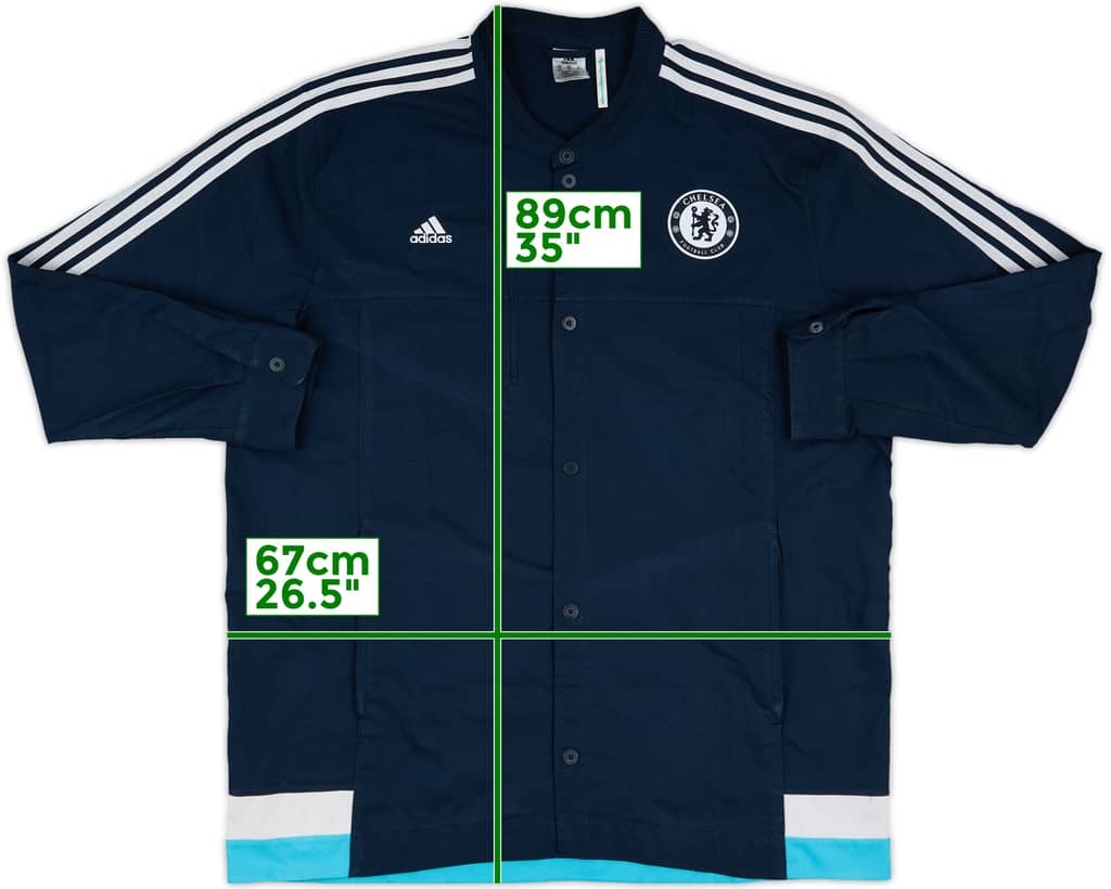 2014-15 Chelsea adidas Button Track Jacket - 5/10 - (XXL)