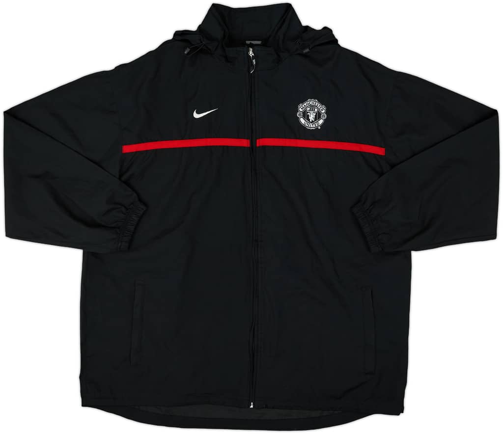 2003-04 Manchester United Nike Hooded Rain Jacket - 9/10 - (XL)