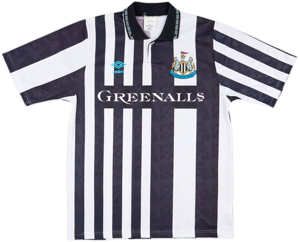 1990-91 Newcastle United Home Shirt - 8/10 - (M)