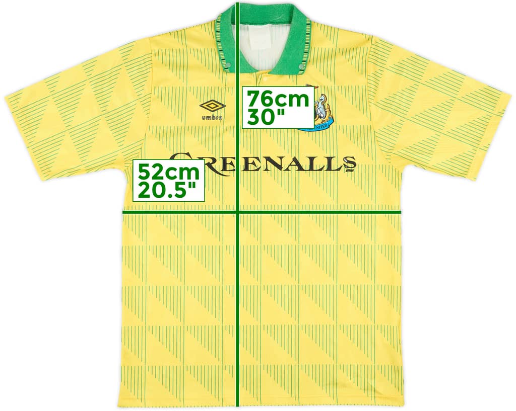 1991-93 Newcastle Away Shirt - 8/10 - (M)