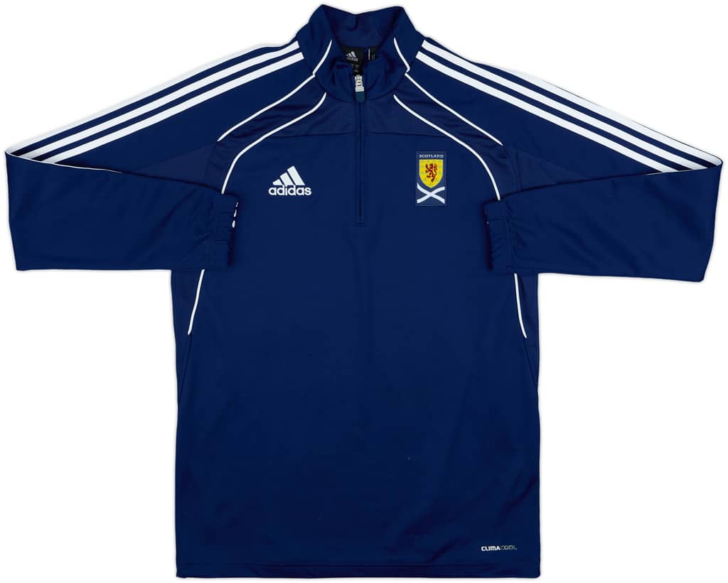 2010-11 Scotland adidas 1/4 Zip Drill Top - 8/10 - (S)