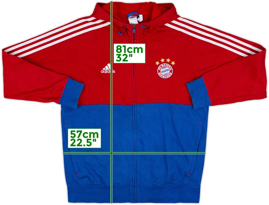 2014-15 Bayern Munich adidas Hooded Track Jacket - 7/10 - (L)