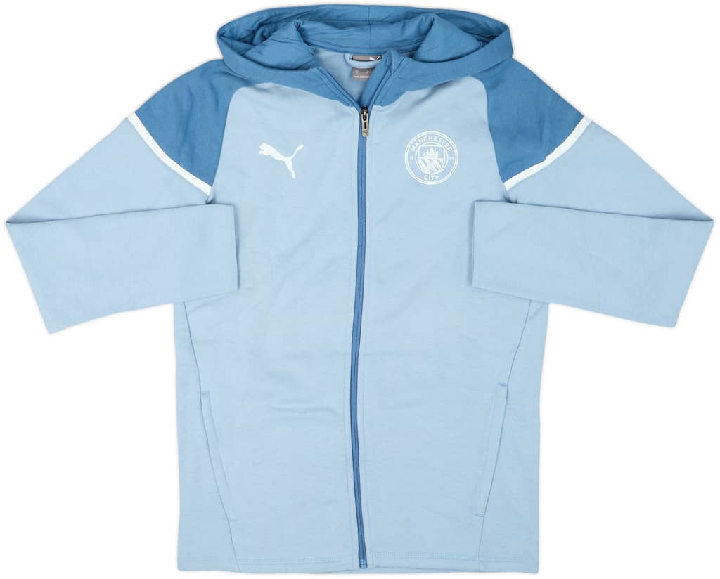 2023-24 Manchester City Puma Hooded Track Jacket - 10/10 - (S)