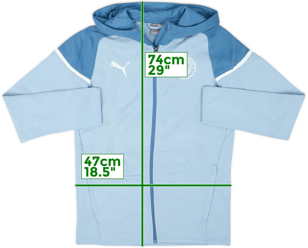 2023-24 Manchester City Puma Hooded Track Jacket - 10/10 - (S)