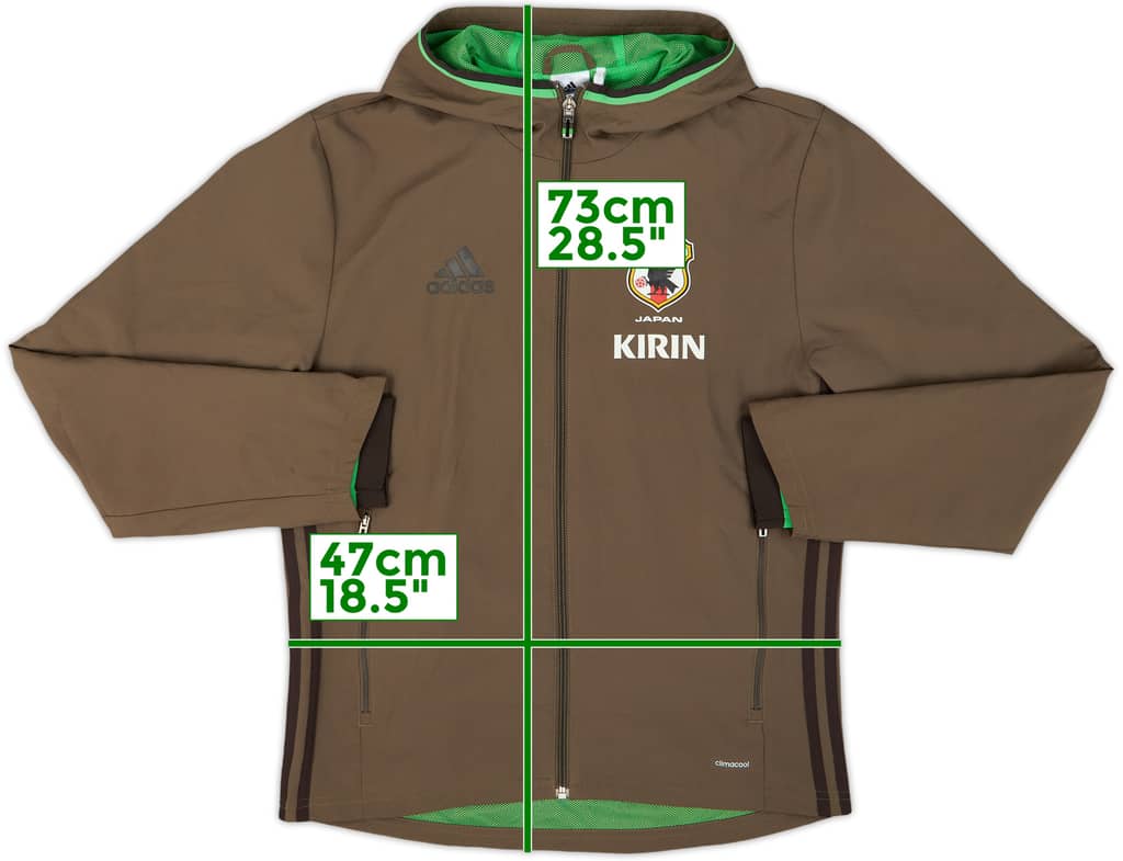 2015-16 Japan adidas Hooded Track Jacket - 8/10 - (S)