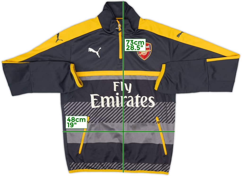 2016-17 Arsenal Puma 1/4 Zip Drill Top - 7/10 - (M)