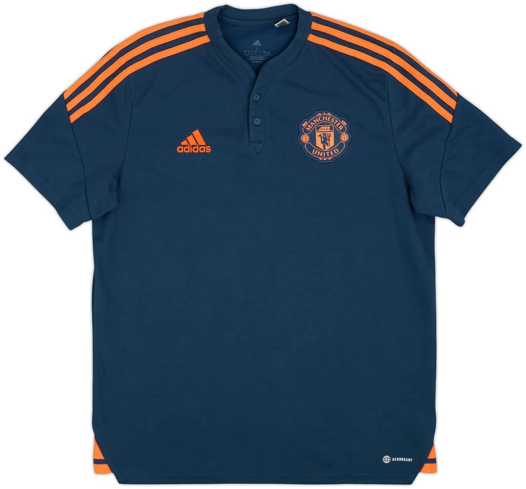 2022-23 Manchester United adidas Polo Shirt - 9/10 - (L)