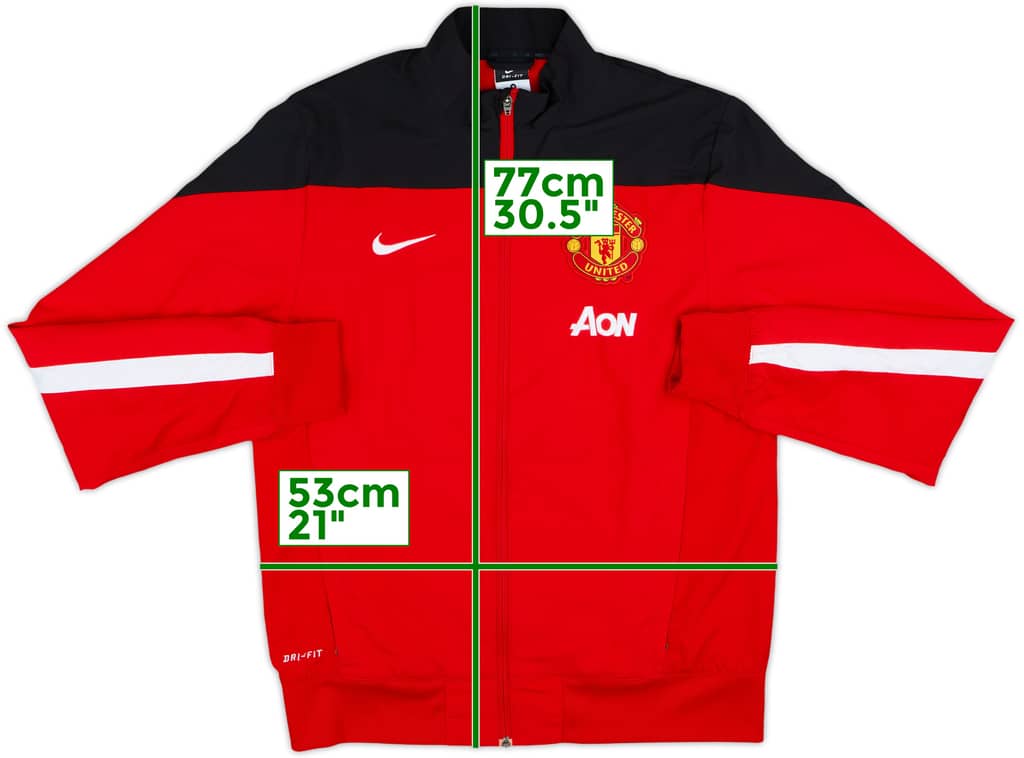 2013-14 Manchester United Nike Track Jacket - 8/10 - (M)