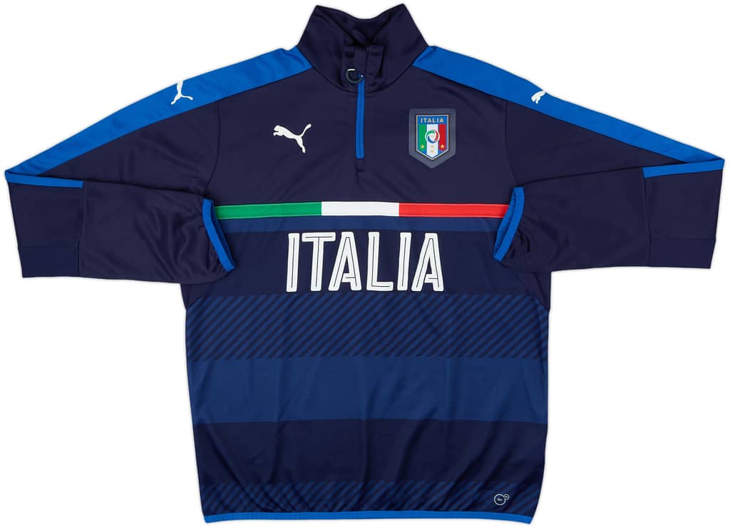 2014-16 Italy Puma 1/4 Zip Drill Top - 8/10 - (L)