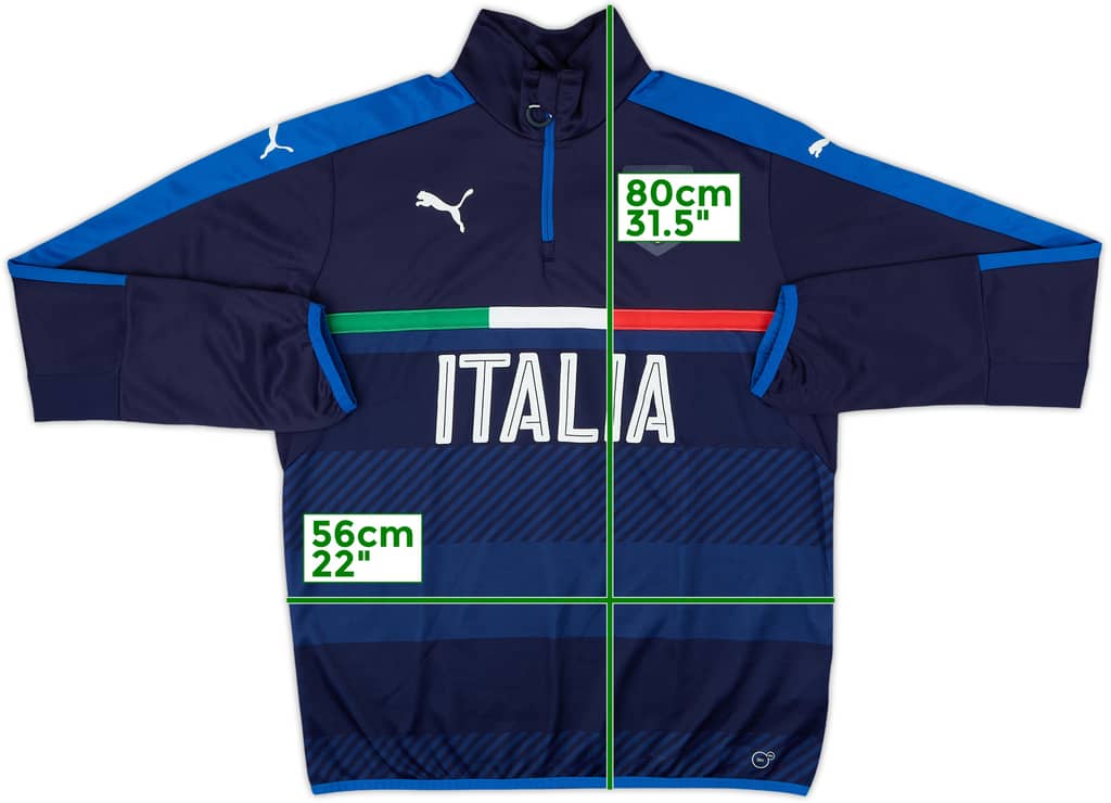 2014-16 Italy Puma 1/4 Zip Drill Top - 8/10 - (L)
