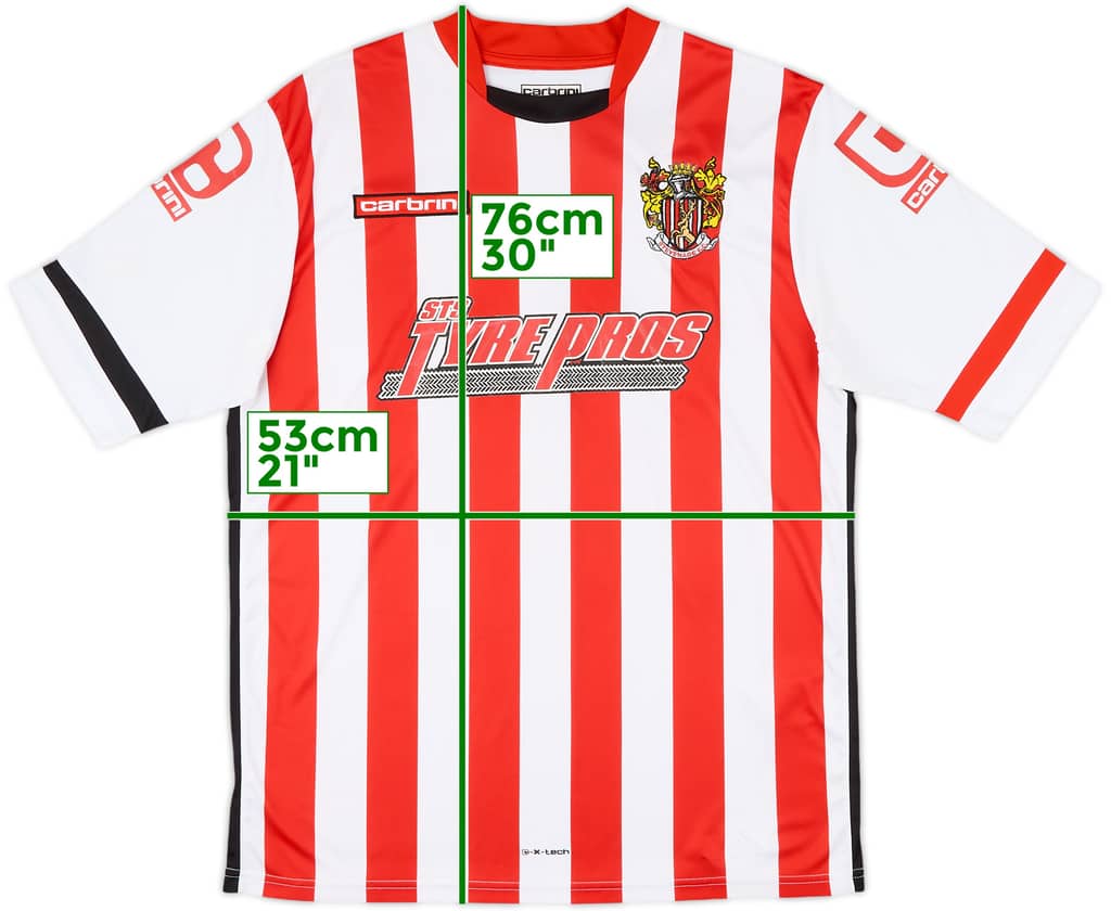 2015-16 Stevenage Home Shirt - 8/10 - (M)