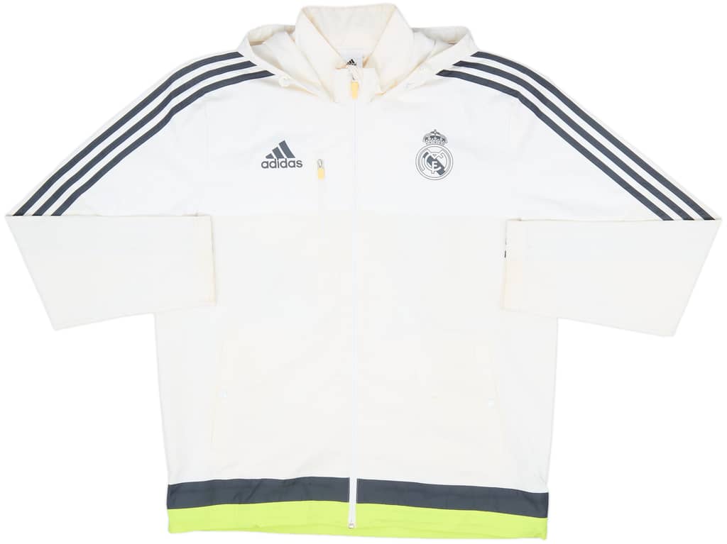 2015-16 Real Madrid adidas Hooded Track Jacket - 7/10 - (L)