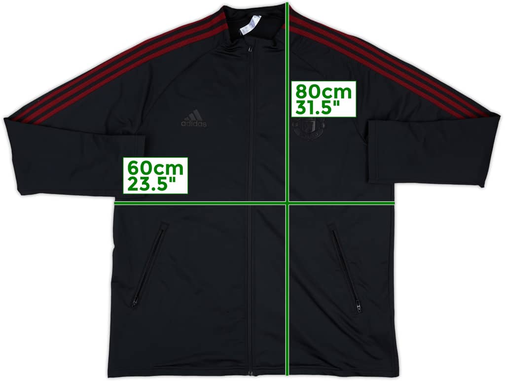 2020-21 Manchester United adidas Track Jacket - 7/10 - (XL)