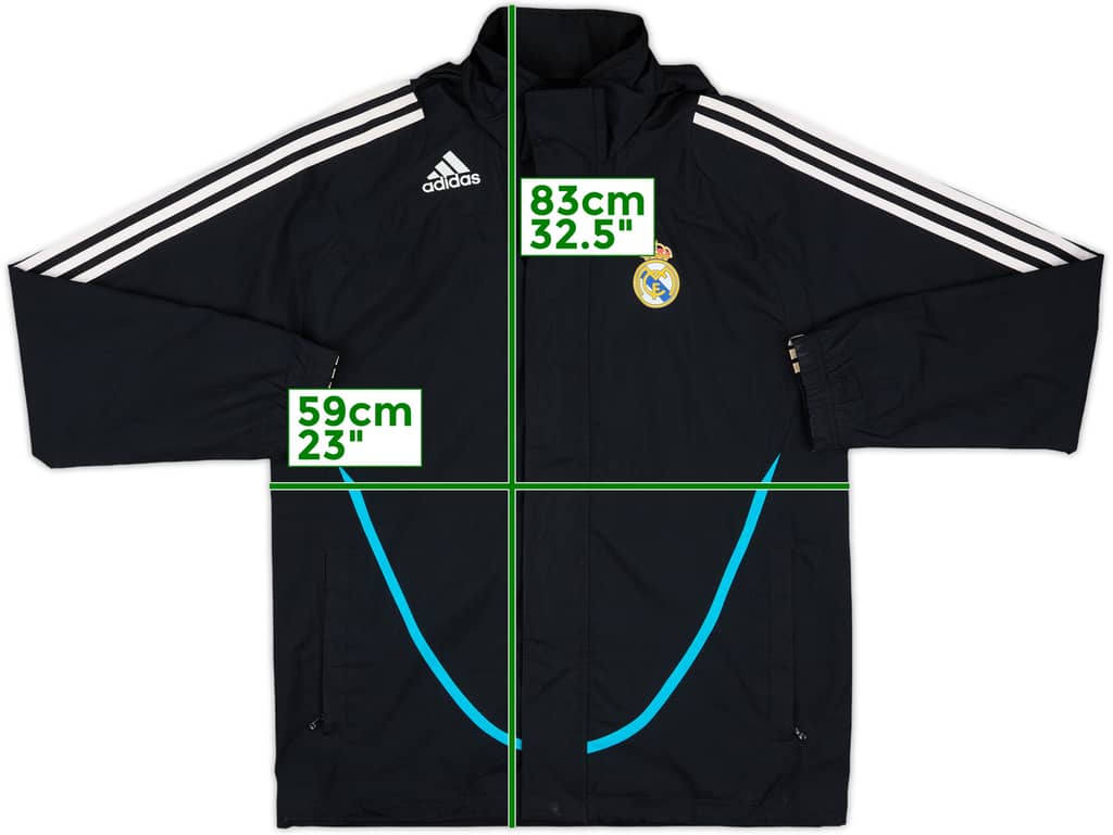 2008-09 Real Madrid adidas Rain Coat - 9/10 - (S)