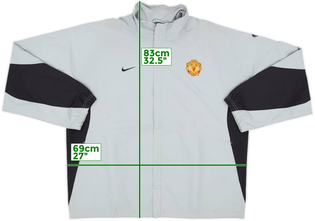 2003-04 Manchester United Nike Track Jacket - 7/10 - (XL)