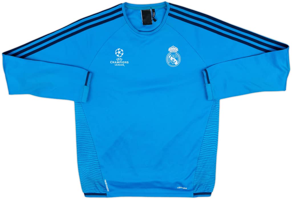 2015-16 Real Madrid CL adidas Sweat Top - 8/10 - (M)