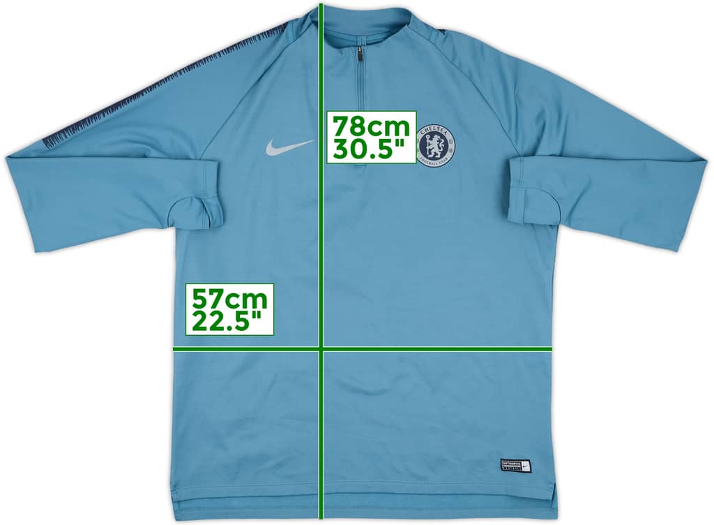 2018-19 Chelsea Nike 1/4 Zip Drill Top - 8/10 - (XL)