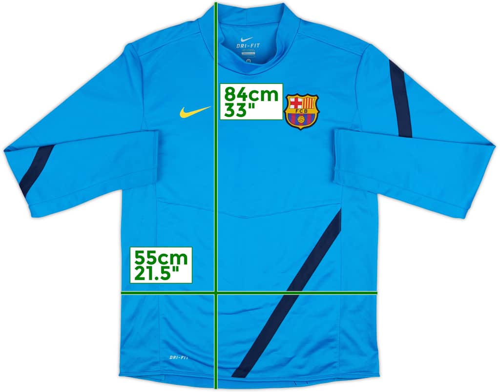 2011-12 Barcelona Nike Sweat Top - 8/10 - (M)