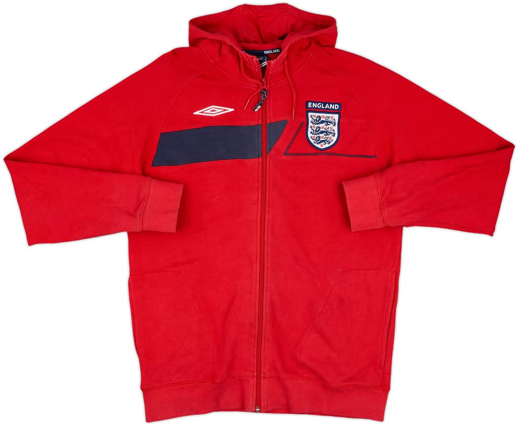 2007-09 England Umbro Hooded Track Jacket - 6/10 - (L)