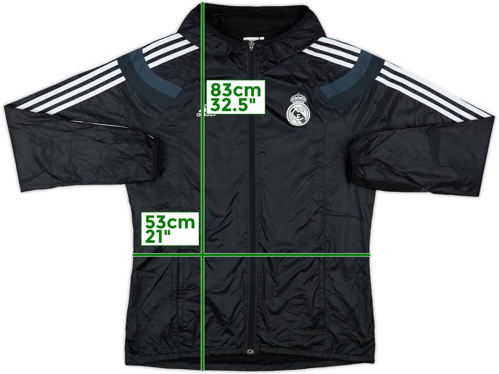 2014-15 Real Madrid adidas Rain Jacket - 7/10 - (L)
