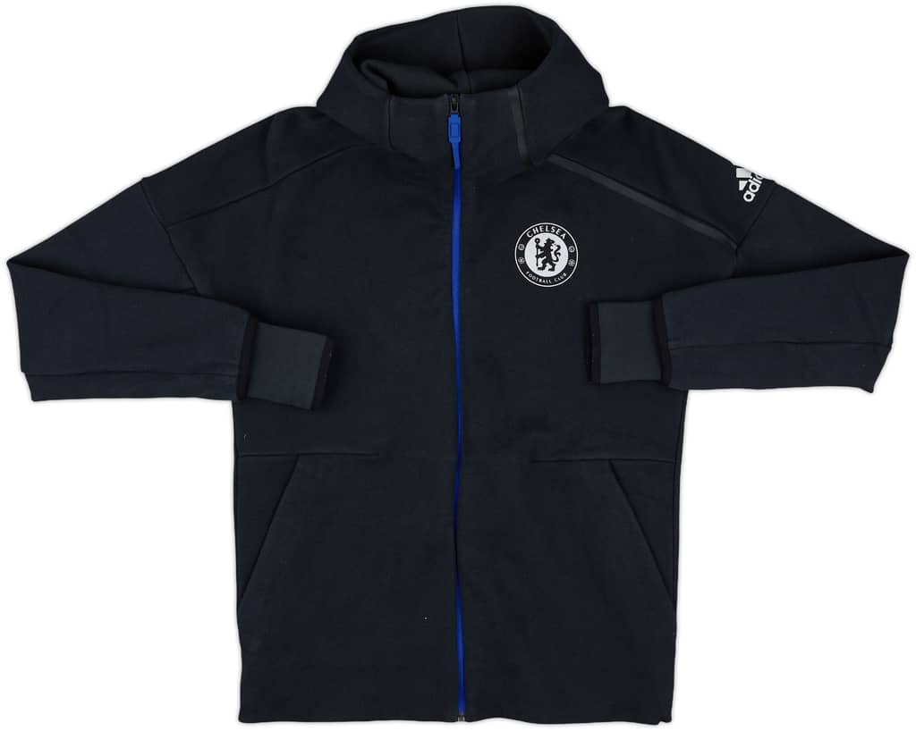 2016-17 Chelsea adidas Hooded Track Jacket - 8/10 - (M)