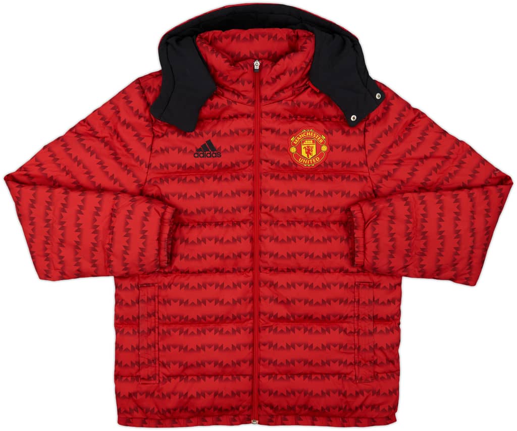 2015-16 Manchester United adidas Padded Bench Coat - 7/10 - (L)