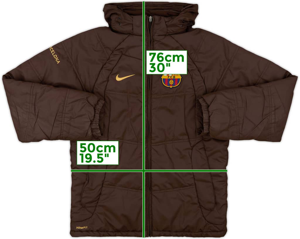 2008-09 Barcelona Nike Padded Bench Coat - 10/10 - (S)