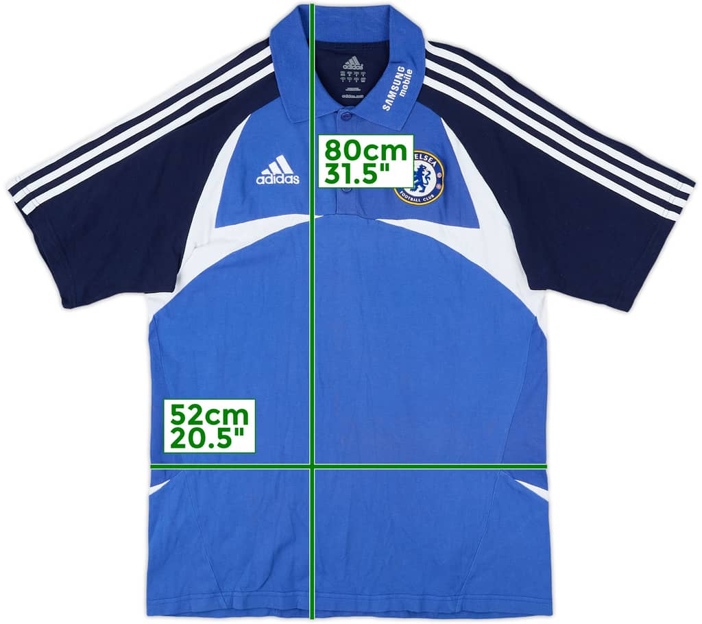 2007-08 Chelsea adidas Polo Shirt - 8/10 - (L)