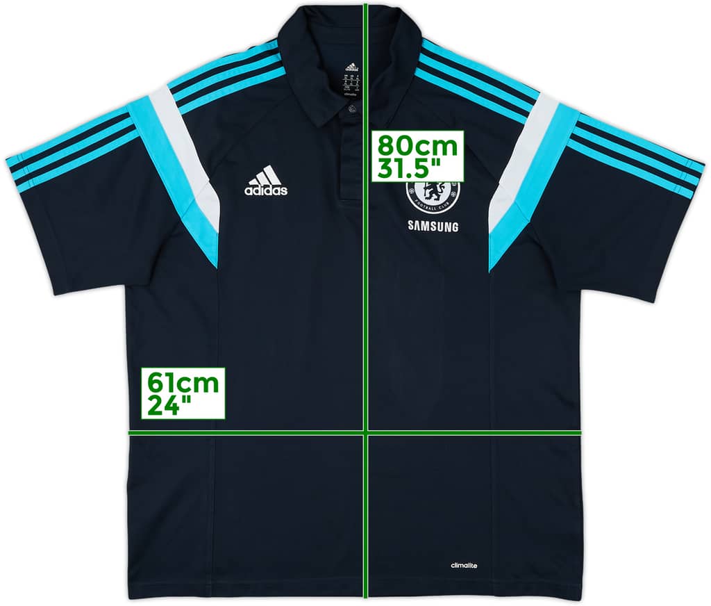 2014-15 Chelsea adidas Polo Shirt - 9/10 - (XL)