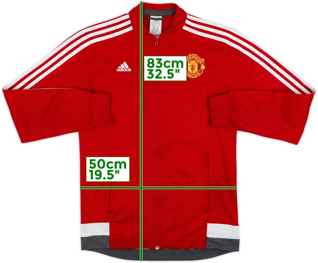 2015-16 Manchester United adidas Track Jacket - 7/10 - (S)
