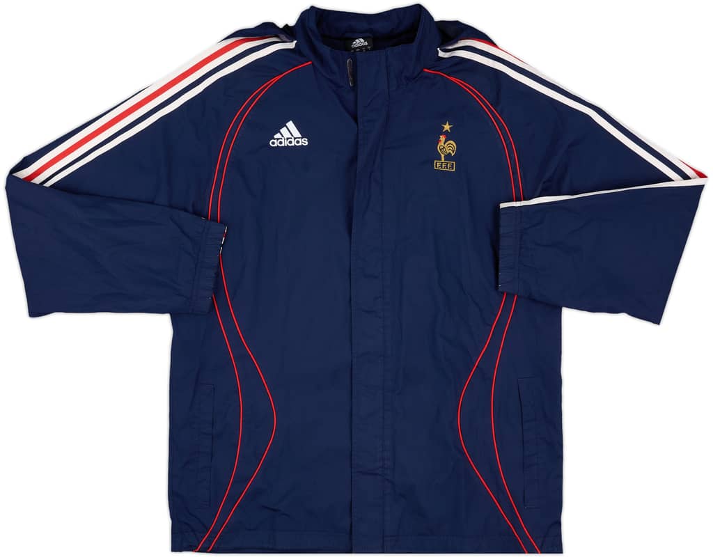 2006-08 France adidas Hooded Rain Jacket - 8/10 - (M/L)