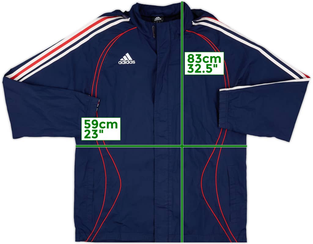 2006-08 France adidas Hooded Rain Jacket - 8/10 - (M/L)