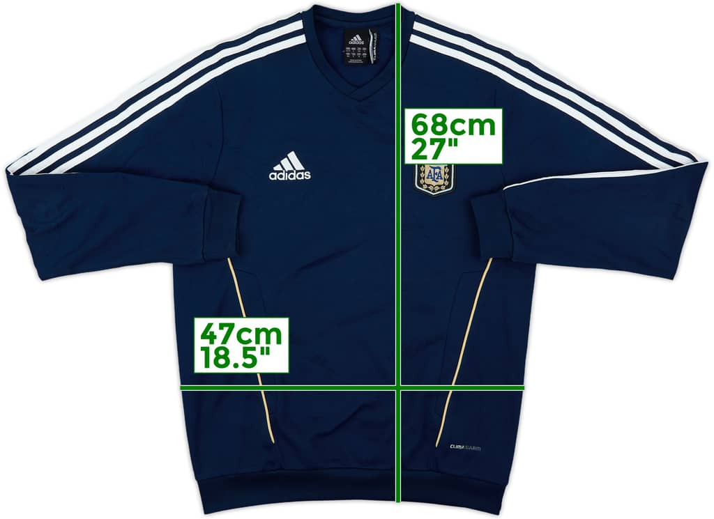 2010-11 Argentina adidas Sweat Top - 9/10 - (S)