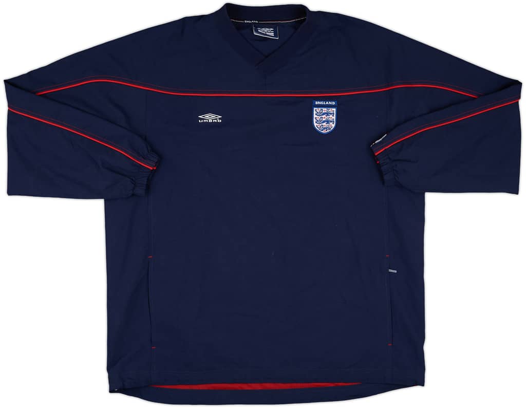 2002-04 England Umbro Drill Top - 9/10 - (L)