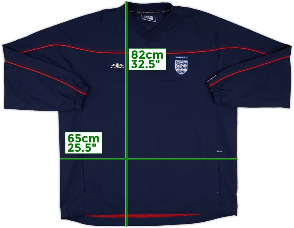 2002-04 England Umbro Drill Top - 9/10 - (L)