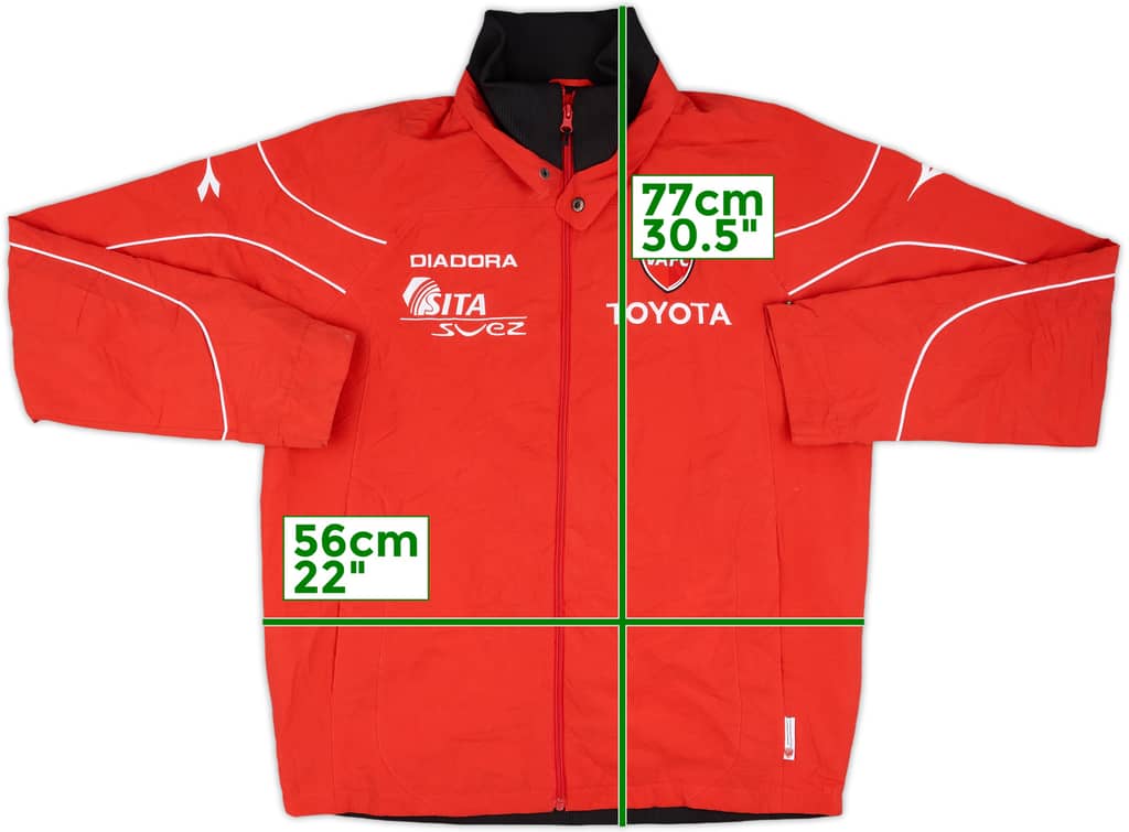 2007-09 Valenciennes Diadora Track Jacket - 8/10 - (S)