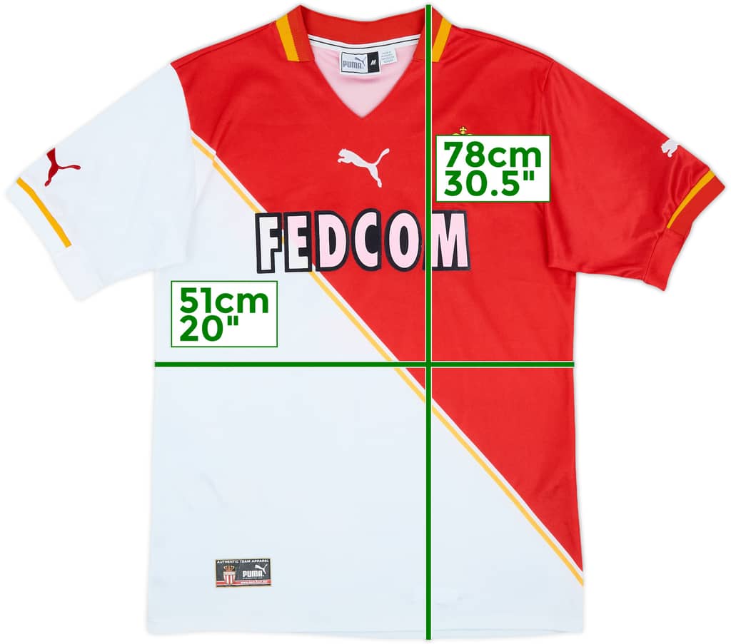 2001-02 Monaco Home Shirt - 7/10 - (M)