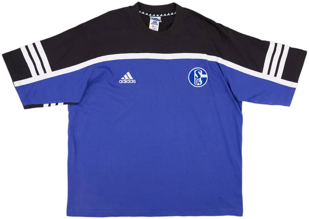 2000-01 Schalke adidas Cotton Tee - 8/10 - (XXL)