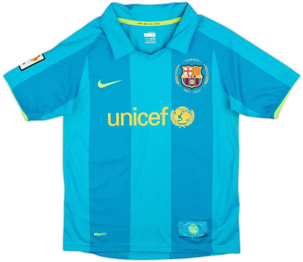 2007-09 Barcelona Away Shirt - 8/10 - (M.Boys)