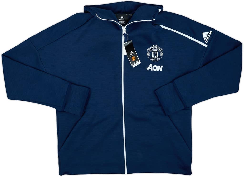 2018-19 Manchester United adidas Hooded Track Jacket (XL)