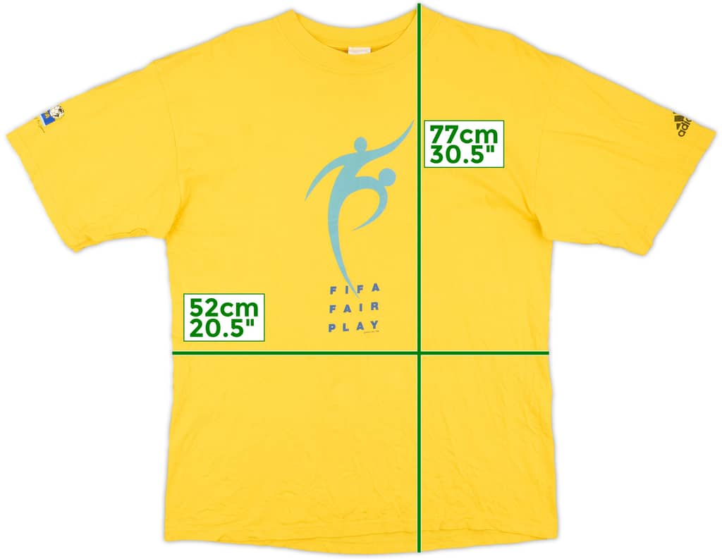 1998 FIFA adidas 'Fair Play' Graphic Tee - 7/10 - (M)