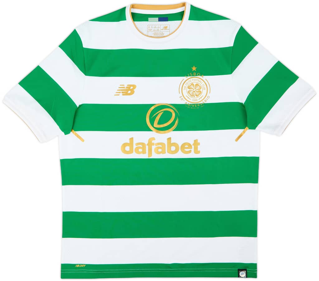 2017-18 Celtic 'Lisbon Lions 50th Anniversary' Home Shirt - 10/10 - (M)