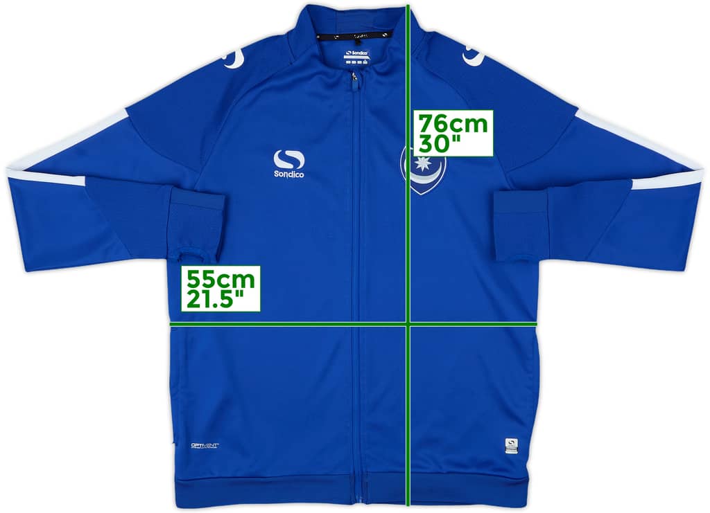 2016-18 Portsmouth Sondico Track Jacket - 8/10 - (L)