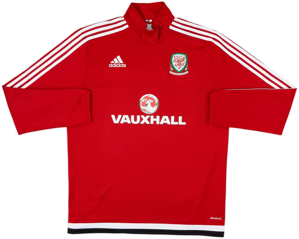 2016-17 Wales adidas 1/4 Zip Sweat Top - 9/10 - (L)